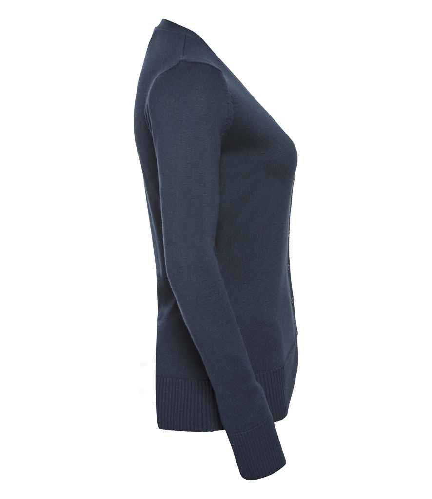 Russell Athletic Collection Ladies Cotton Acrylic V Neck Cardigan