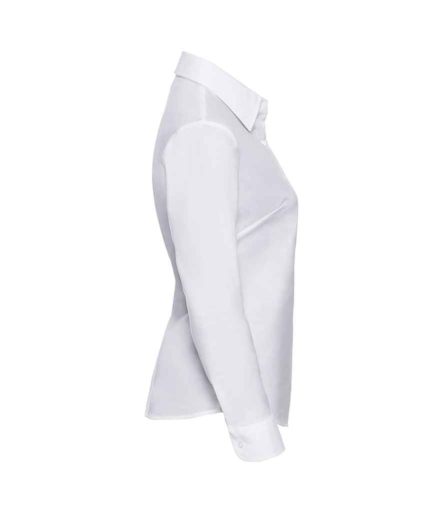 Russell Athletic Collection Ladies Long Sleeve Easy Care Oxford Shirt