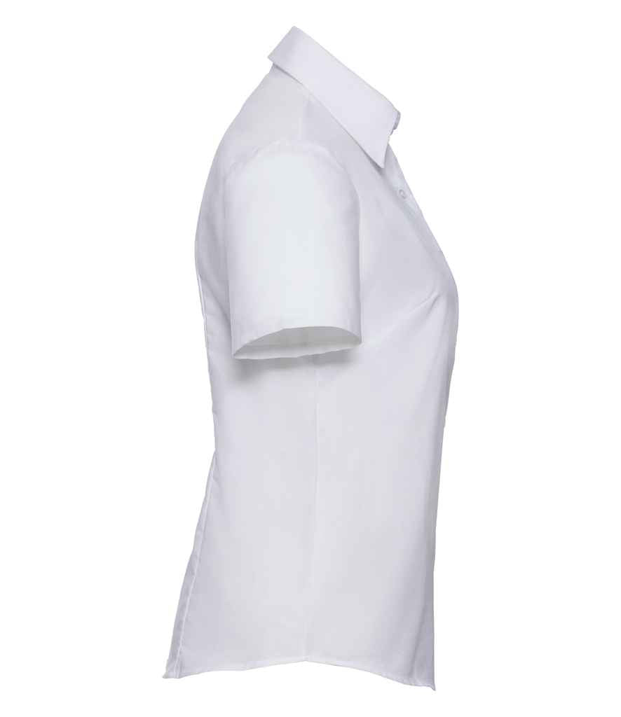Russell Athletic Collection Ladies Short Sleeve Easy Care Oxford Shirt