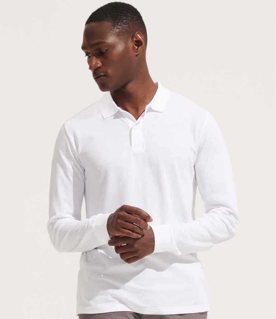 SOL'S Unisex Planet Long Sleeve Piqué Polo Shirt