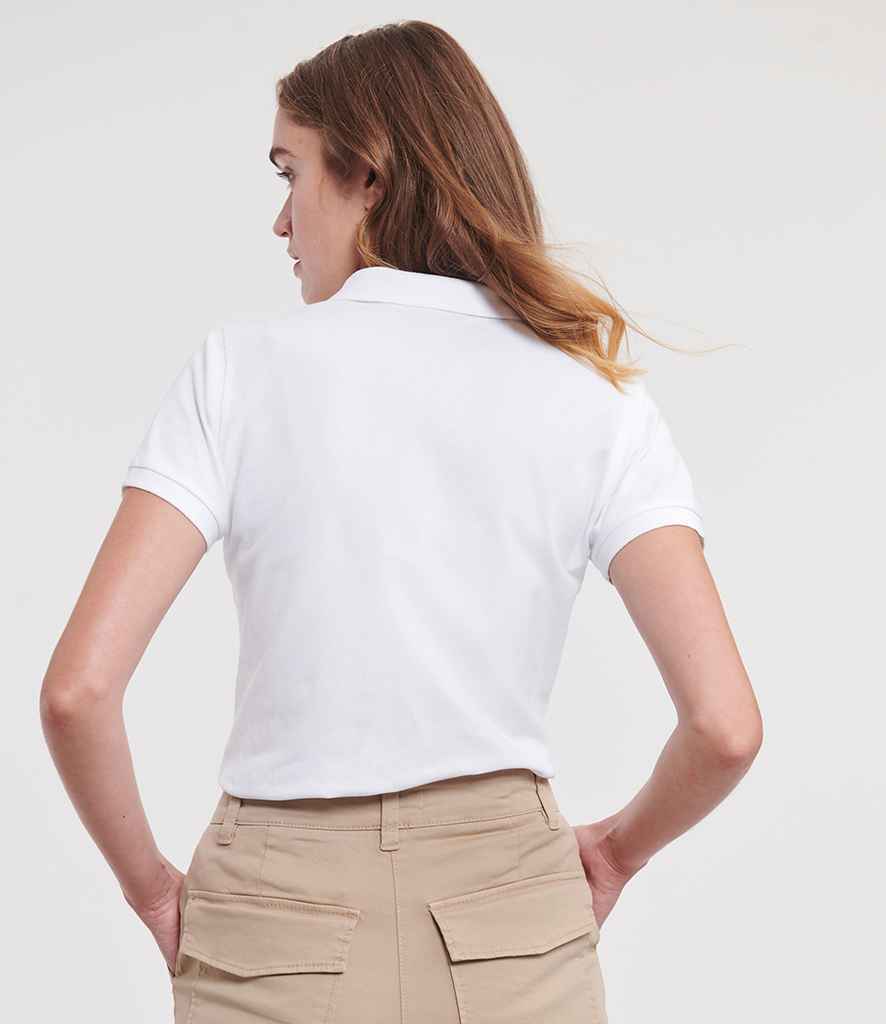 Russell Athletic Ladies Stretch Piqué Polo Shirt