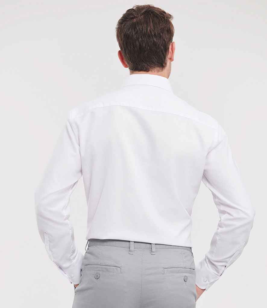 Russell Athletic Collection Long Sleeve Tailored Oxford Shirt