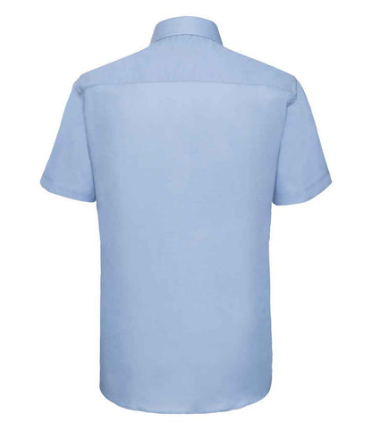 Russell Athletic Collection Short Sleeve Tailored Oxford Shirt