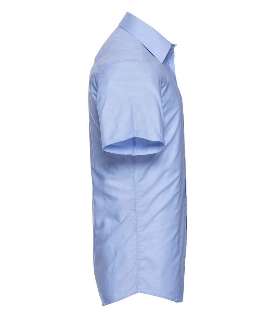 Russell Athletic Collection Short Sleeve Tailored Oxford Shirt