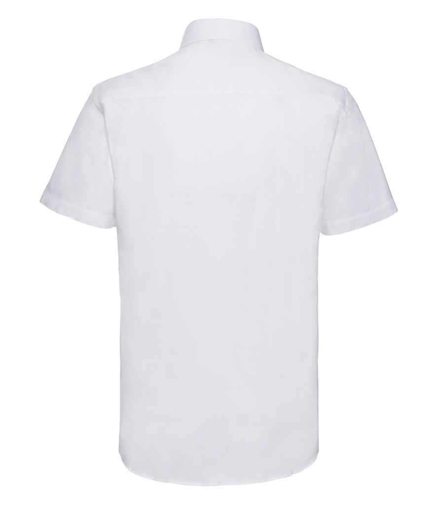 Russell Athletic Collection Short Sleeve Tailored Oxford Shirt