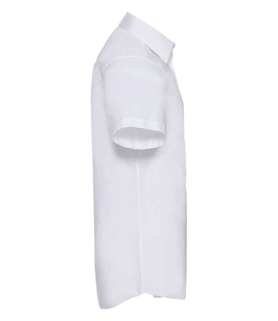 Russell Athletic Collection Short Sleeve Tailored Oxford Shirt