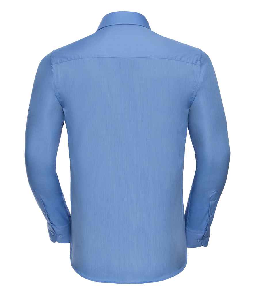 Russell Athletic Collection Long Sleeve Tailored Poplin Shirt