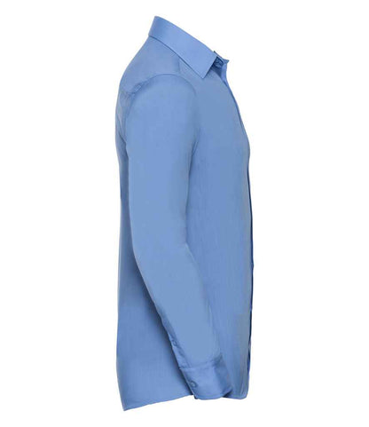 Russell Athletic Collection Long Sleeve Tailored Poplin Shirt