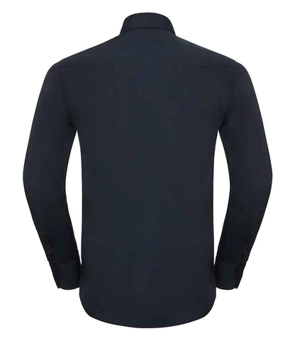 Russell Athletic Collection Long Sleeve Tailored Poplin Shirt