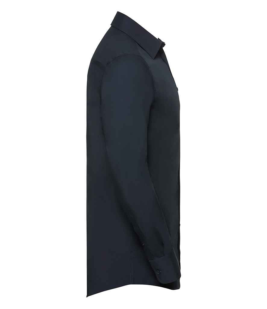 Russell Athletic Collection Long Sleeve Tailored Poplin Shirt