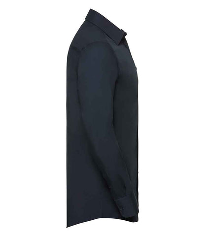 Russell Athletic Collection Long Sleeve Tailored Poplin Shirt