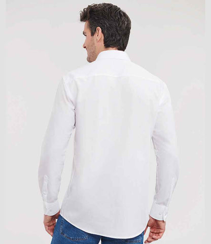 Russell Athletic Collection Long Sleeve Tailored Poplin Shirt