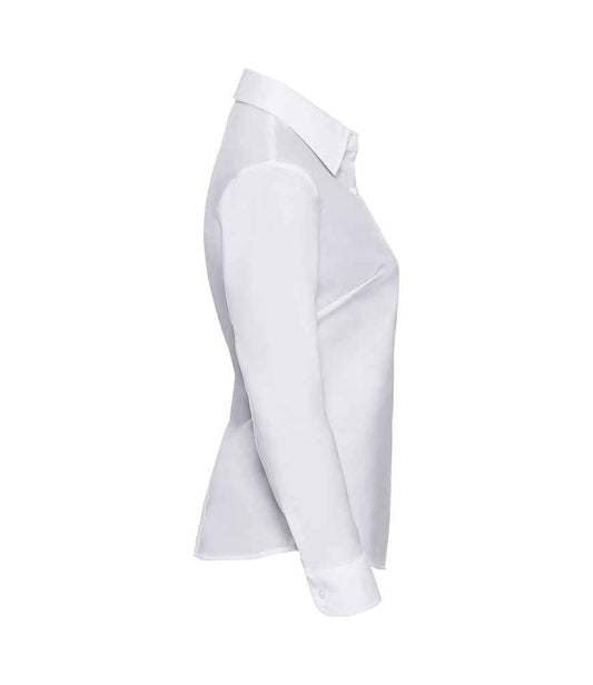 Russell Athletic Collection Ladies Long Sleeve Easy Care Oxford Shirt
