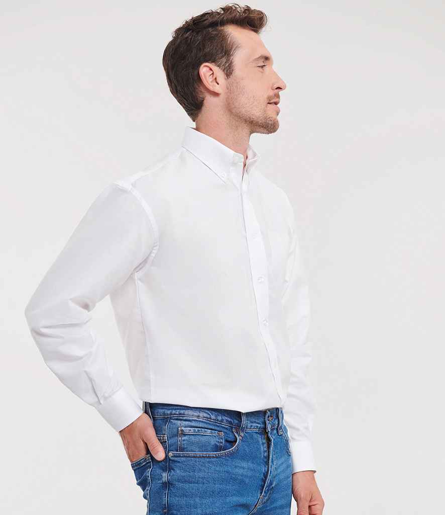 Russell Athletic Collection Long Sleeve Easy Care Oxford Shirt