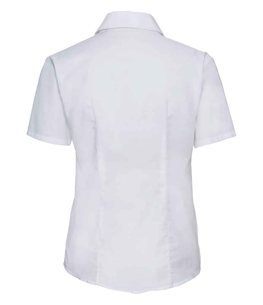 Russell Athletic Collection Ladies Short Sleeve Easy Care Oxford Shirt