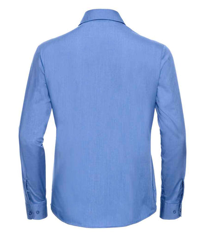 Russell Athletic Collection Ladies Long Sleeve Easy Care Poplin Shirt