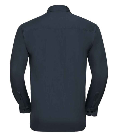 Russell Athletic Collection Long Sleeve Easy Care Poplin Shirt