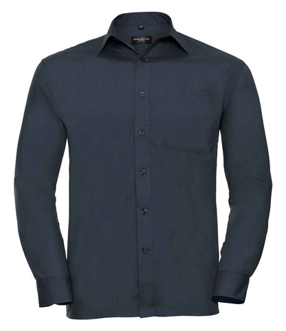 Russell Athletic Collection Long Sleeve Easy Care Poplin Shirt