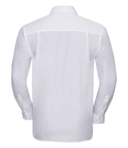 Russell Athletic Collection Long Sleeve Easy Care Poplin Shirt