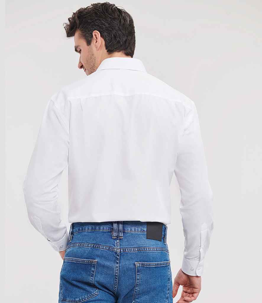 Russell Athletic Collection Long Sleeve Easy Care Poplin Shirt