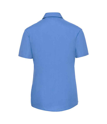 Russell Athletic Collection Ladies Short Sleeve Easy Care Poplin Shirt