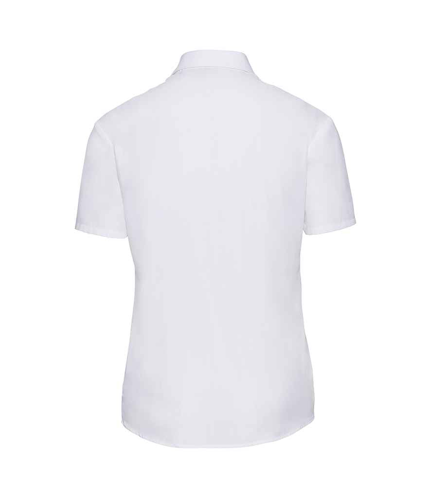 Russell Athletic Collection Ladies Short Sleeve Easy Care Poplin Shirt