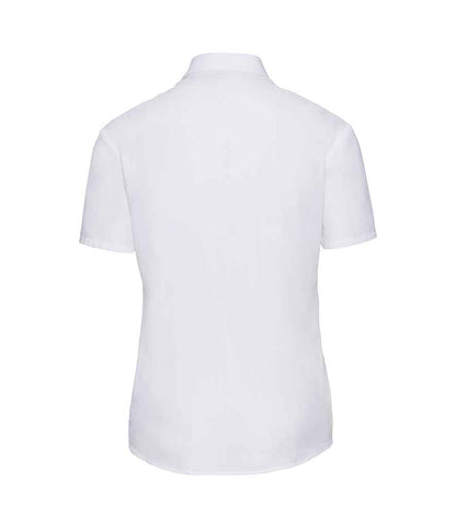 Russell Athletic Collection Ladies Short Sleeve Easy Care Poplin Shirt