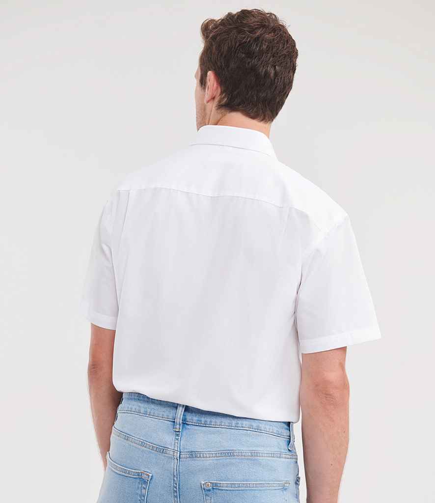 Russell Athletic Collection Short Sleeve Easy Care Poplin Shirt