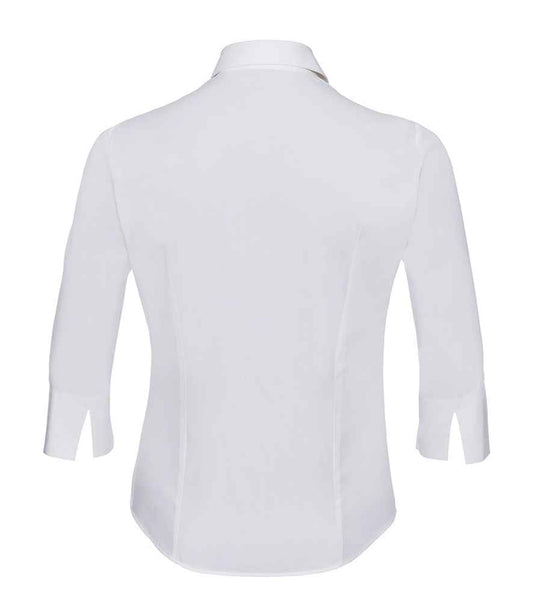 Russell Athletic Collection Ladies 3/4 Sleeve Easy Care Fitted Shirt