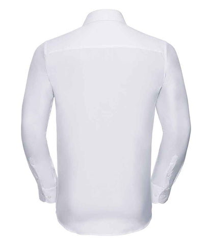 Russell Athletic Collection Long Sleeve Herringbone Shirt
