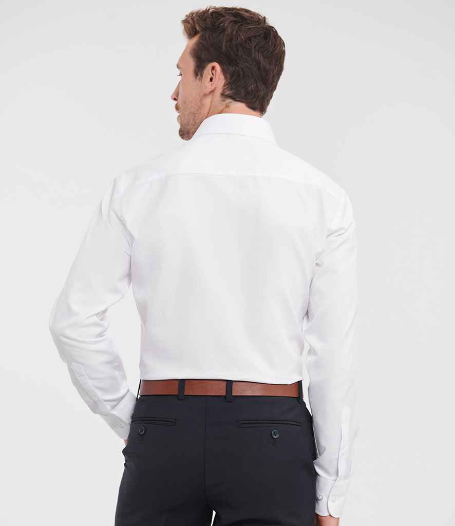 Russell Athletic Collection Long Sleeve Herringbone Shirt