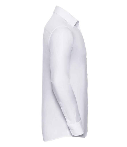 Russell Athletic Collection Long Sleeve Herringbone Shirt