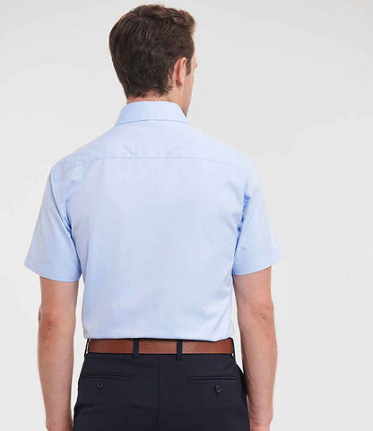 Russell Athletic Collection Short Sleeve Herringbone Shirt