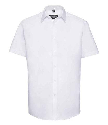 Russell Athletic Collection Short Sleeve Herringbone Shirt