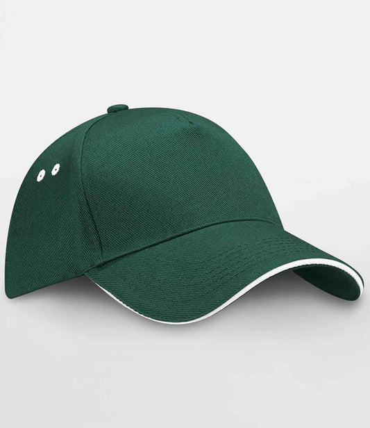BB15C Bottle Green/White Front