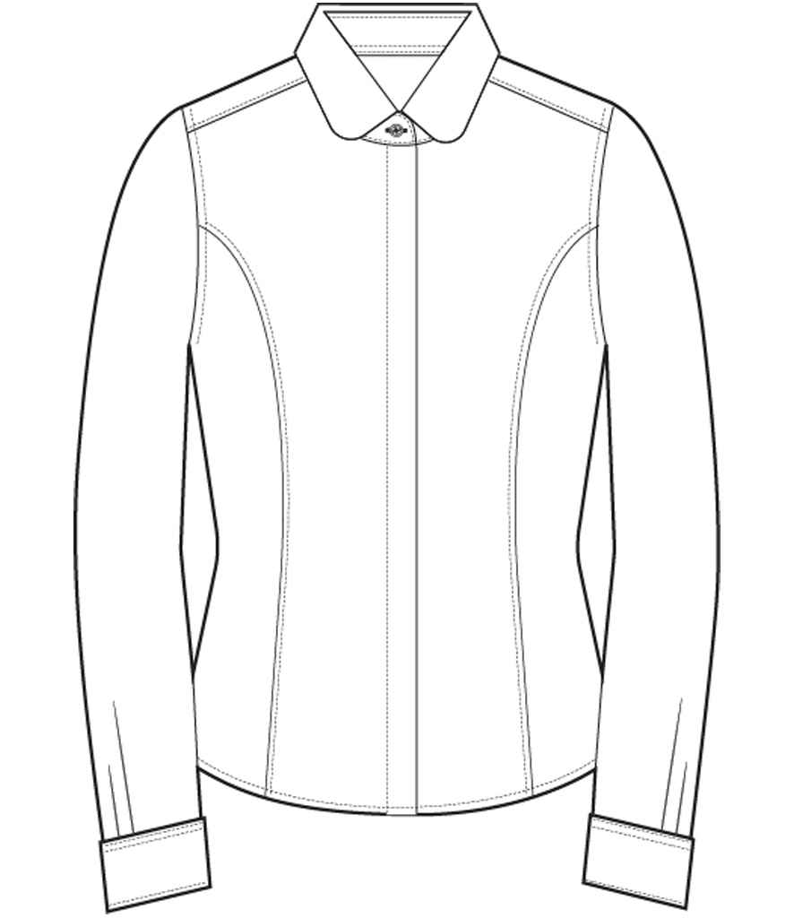 Brook Taverner Ladies Trevi Long Sleeve Poplin Shirt