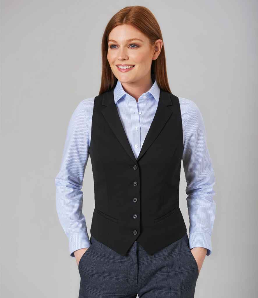 Brook Taverner Ladies Mirabel Long Sleeve Stretch Oxford Shirt