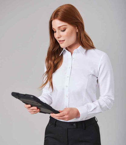 Brook Taverner Ladies Albany Long Sleeve Classic Oxford Shirt