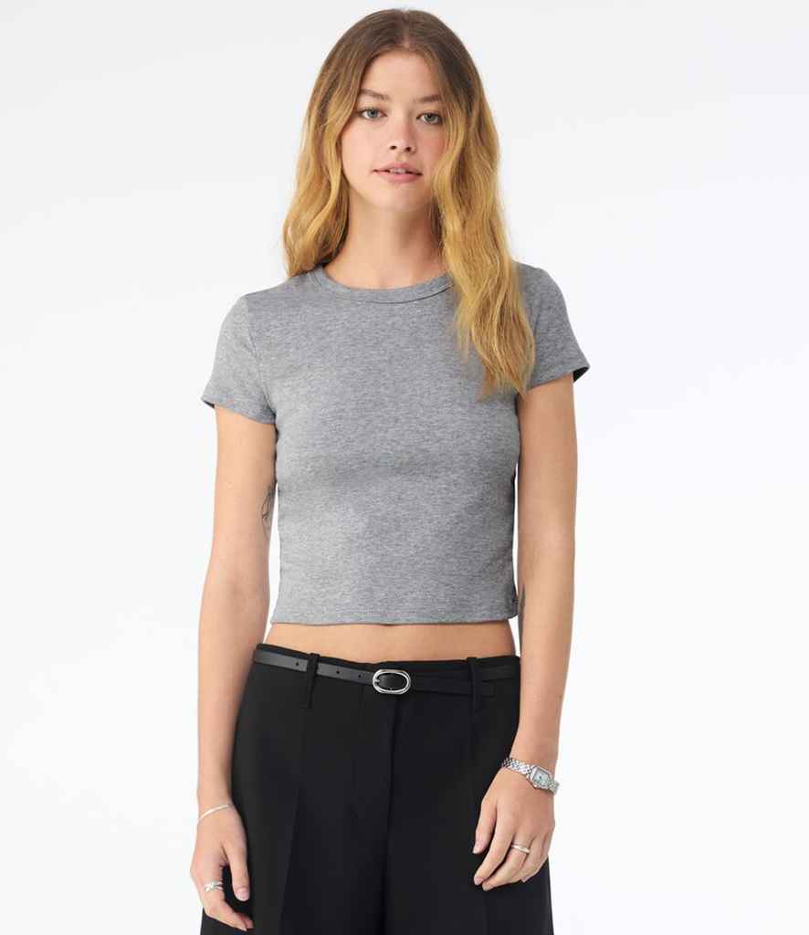 Bella Ladies Micro Rib Baby T-Shirt