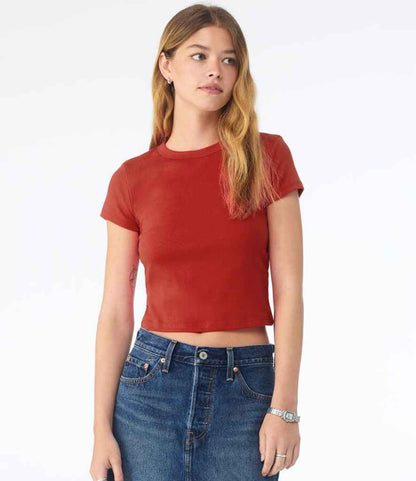 Bella Ladies Micro Rib Baby T-Shirt