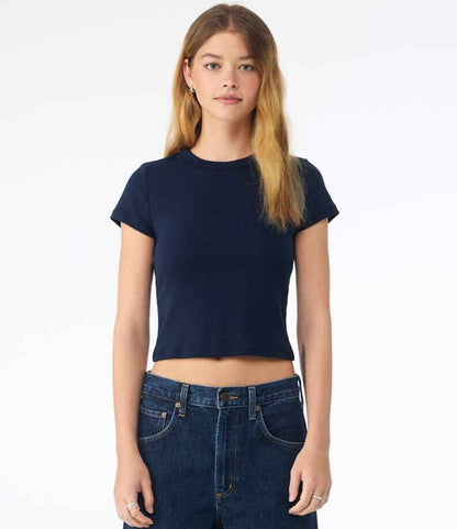 Bella Ladies Micro Rib Baby T-Shirt