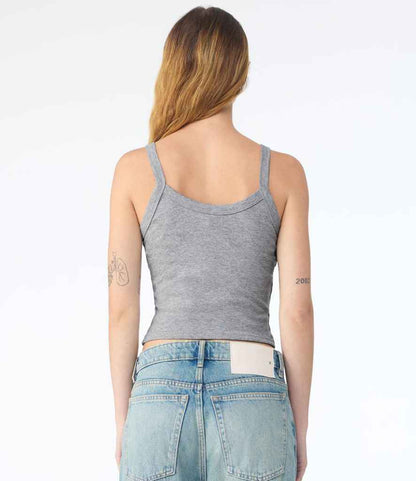 Bella Ladies Micro Rib Spaghetti Strap Tank Top