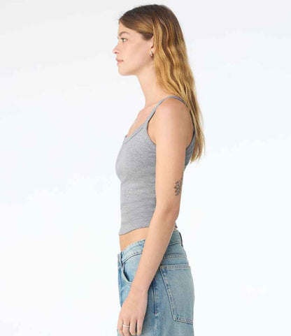 Bella Ladies Micro Rib Spaghetti Strap Tank Top