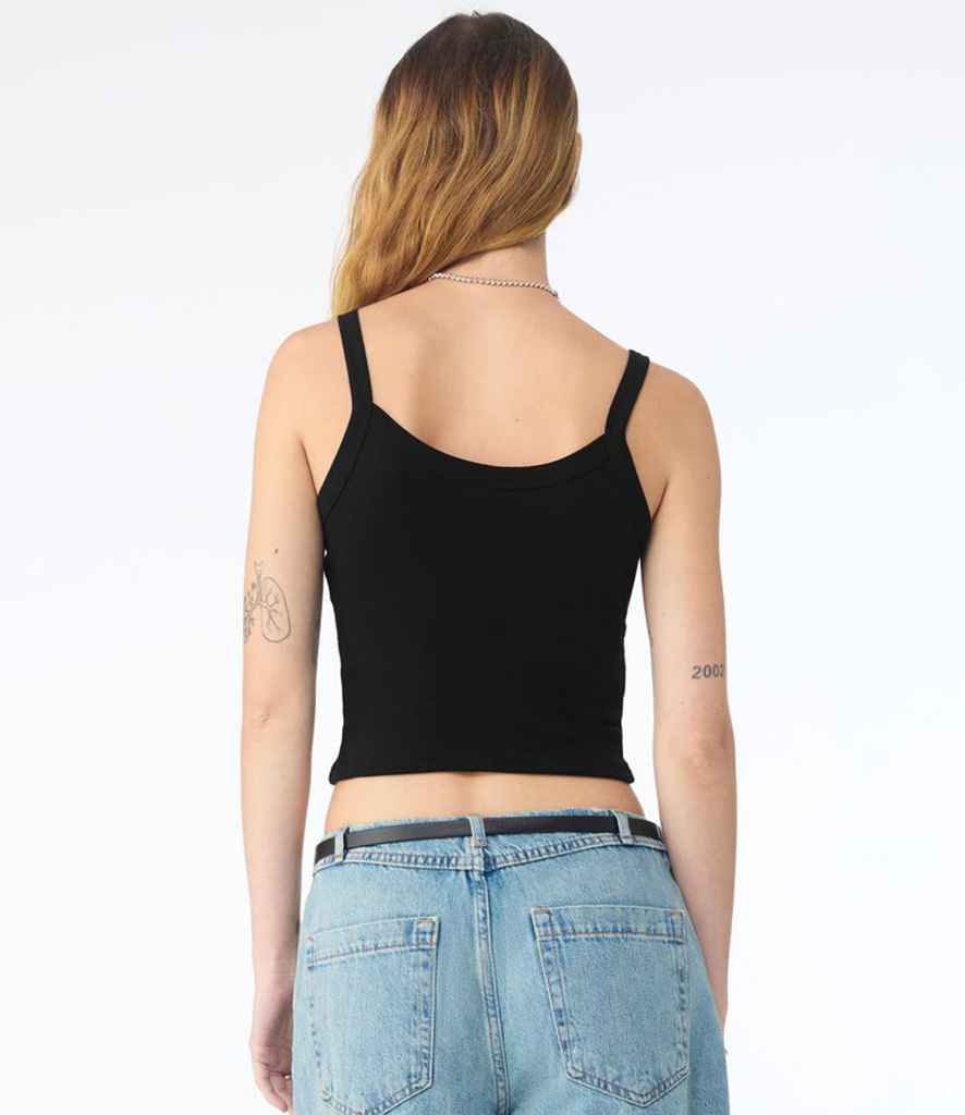 Bella Ladies Micro Rib Spaghetti Strap Tank Top