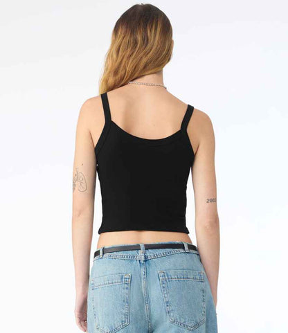 Bella Ladies Micro Rib Spaghetti Strap Tank Top