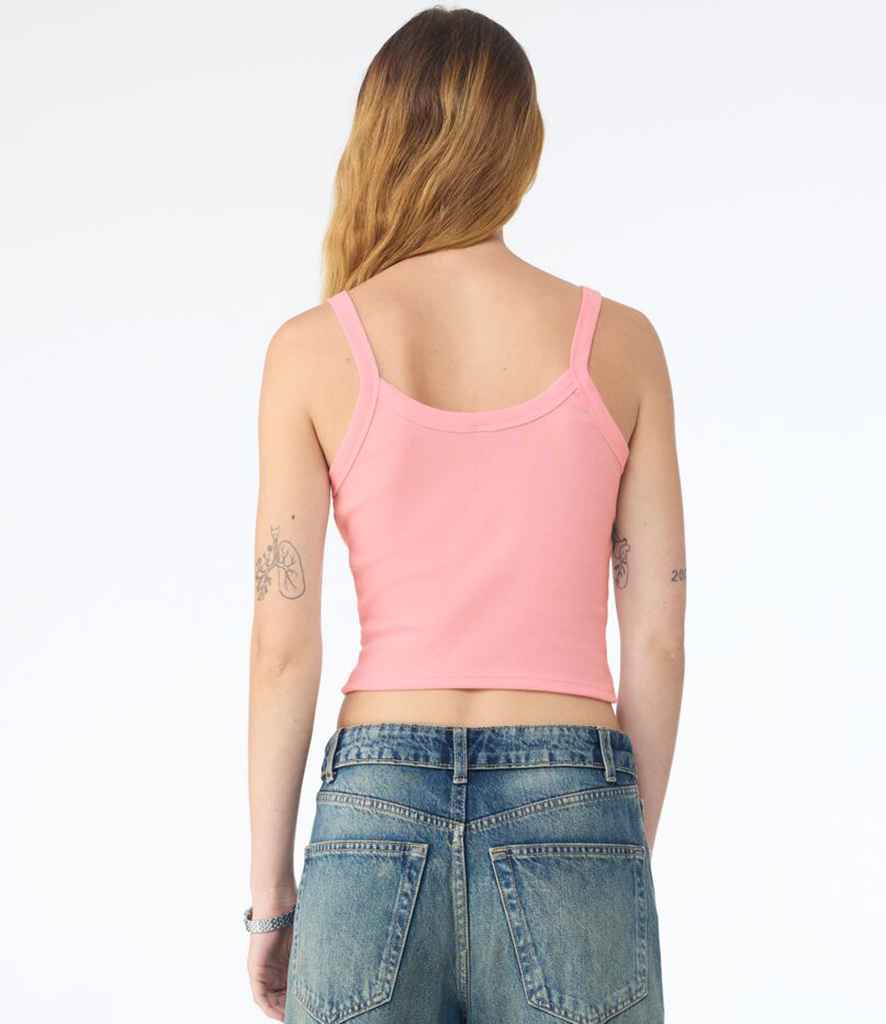 Bella Ladies Micro Rib Spaghetti Strap Tank Top