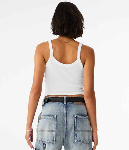 Bella Ladies Micro Rib Spaghetti Strap Tank Top