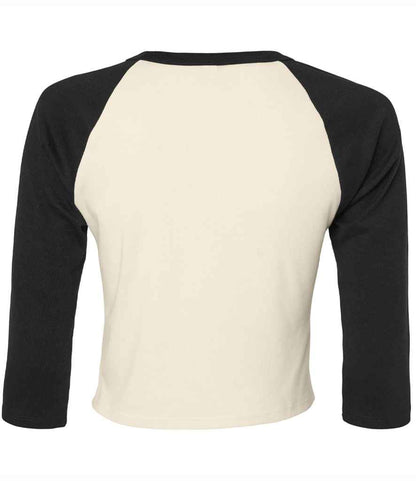 Bella Ladies Micro Rib 3/4 Raglan Baby T-Shirt
