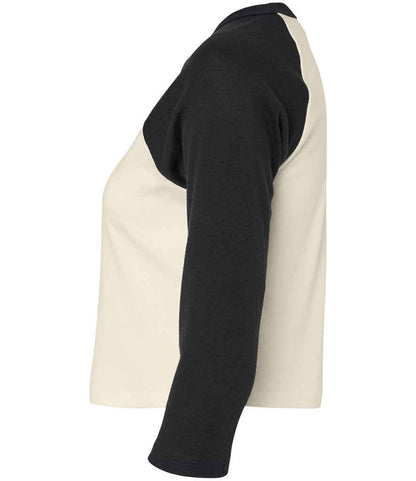 Bella Ladies Micro Rib 3/4 Raglan Baby T-Shirt