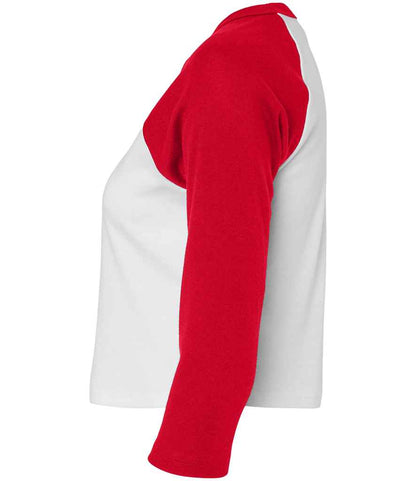 Bella Ladies Micro Rib 3/4 Raglan Baby T-Shirt
